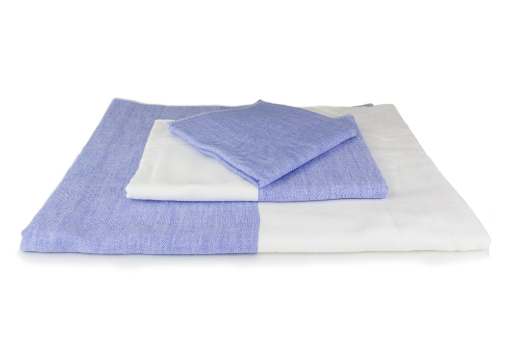 Yoshii - Two Tone Chambray (Blue 1)-0