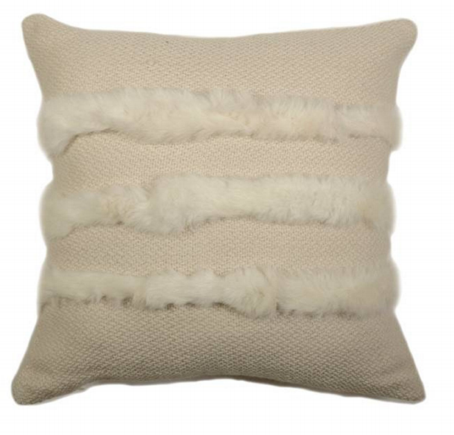 Rabbit Striped Pillow-0
