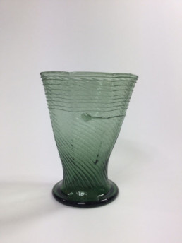 Gothic angular optic-blown cup with spider-0